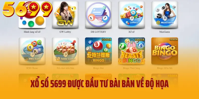 Xổ số 5699 được đầu tư bài bản về độ họa